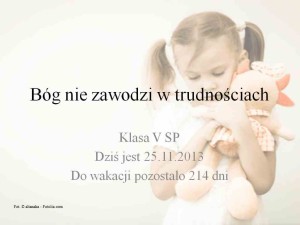 Bóg nie zawodzi w trudnościach