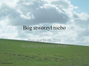 Bóg stworzył niebo