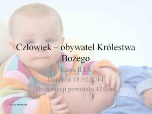 Człowiek - obywatel Królestwa Bożego