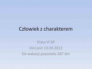 Człowiek z charakterem