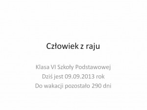 Człowiek z raju