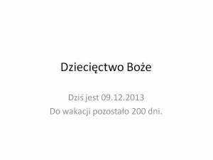 Dziecięctwo Boże