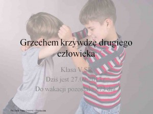 Grzechem krzywdzę każdego człowieka