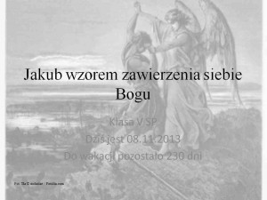 Jakub wzorem zawierzenia siebie Bogu