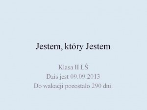 Jestem, który Jestem