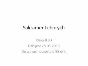 Sakrament chorych