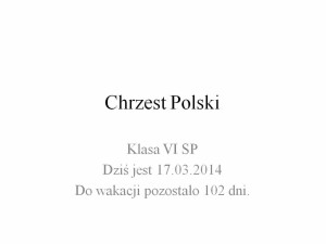 chrzest Polski
