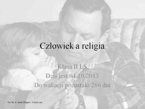 człowiek a religia